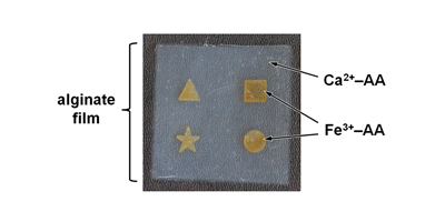 Graphical Abstract for Publication 8 - Heterogeneous Films of Ionotropic Hydrogels